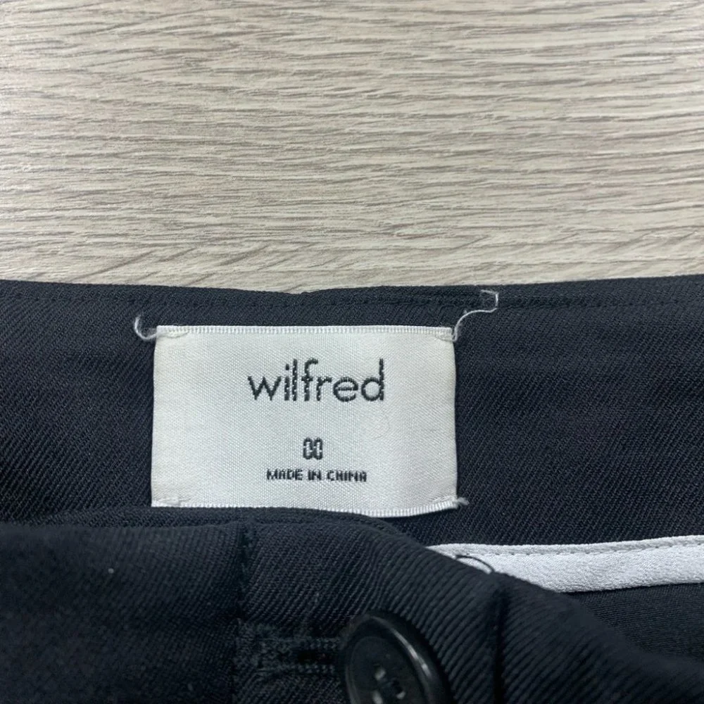 Aritzia Wilfred High Waist Cherice Linen Blend Dress Pants